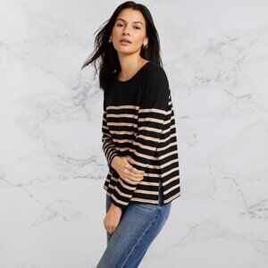 Marina Colorblock Striped Mixer Tee